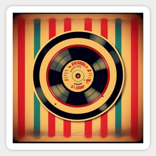 Vintage Circus Vinyl LP Sticker